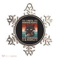 I Hate Morning People And Mornings And People Coffee Cat Gift Ornament thumb 0
