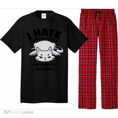 I Hate Mornings And People Funny Cat Pajama Set
