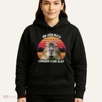 Idk How Much Longer I Can Slay Capybara Sarcastic Dank Meme Gifts Hoodie thumb 5