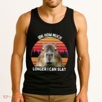 Idk How Much Longer I Can Slay Capybara Sarcastic Dank Meme Gifts Tank Top thumb 3