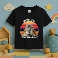 Idk How Much Longer I Can Slay Capybara Sarcastic Dank Meme Gifts Toddler T-Shirt thumb 3