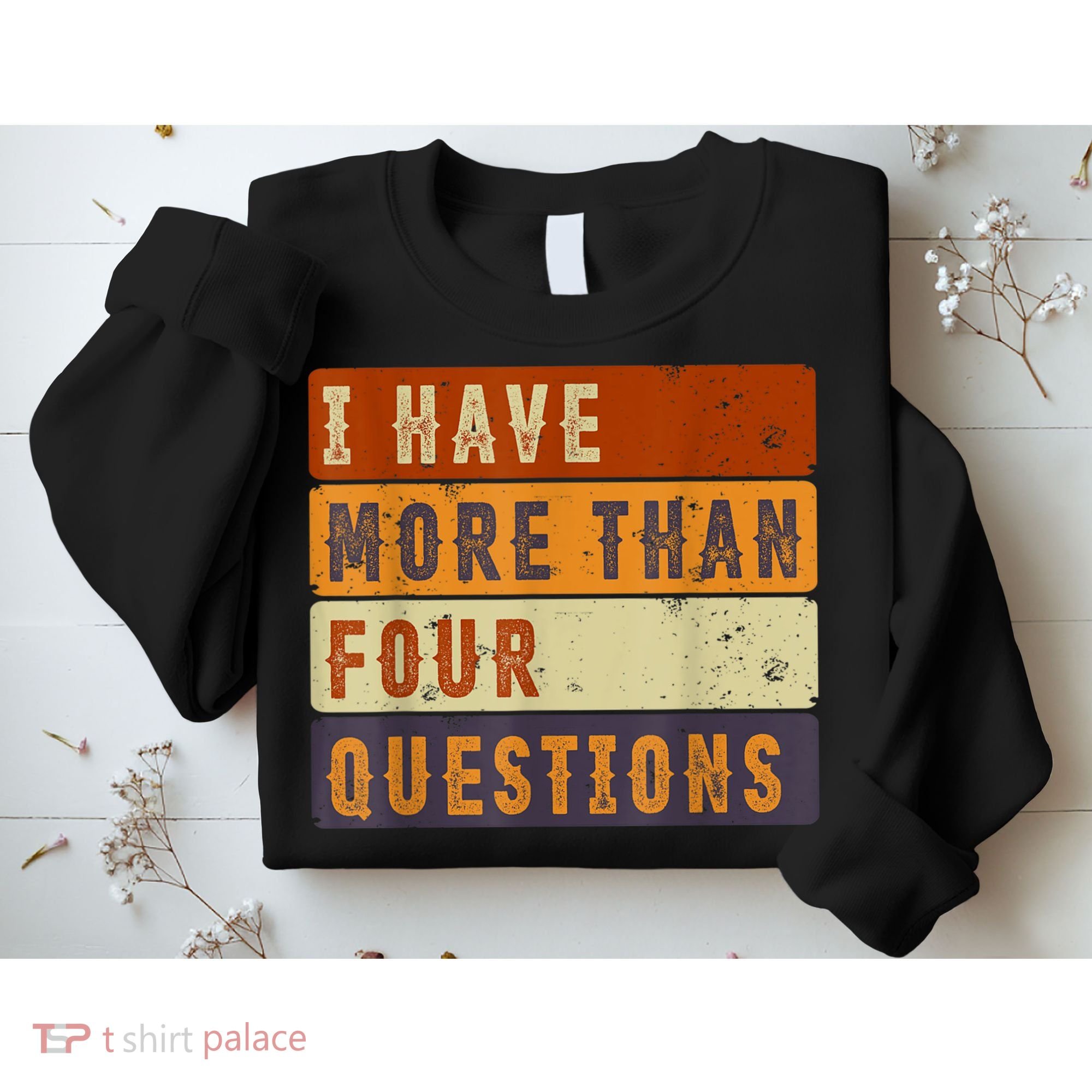 I Have More Than Four Questions Passover Sweatshirt