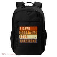 I Have More Than Four Questions Passover Backpack thumb 0