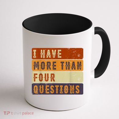 I Have More Than Four Questions Passover Coffee Mug back