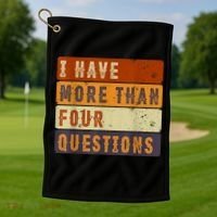 I Have More Than Four Questions Passover Golf Towel thumb 1