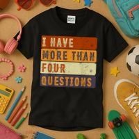 I Have More Than Four Questions Passover Kids T-Shirt thumb 3
