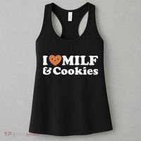 I Heart Milf & Cookies Funny Milk Love Hot Sweet Moms Joke Women's Tank Top thumb 3