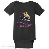 Idk How Much Longer I Can Slay Capybara Sarcastic Dank Meme Baby Bodysuit thumb 0
