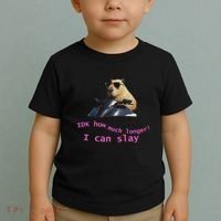 Idk How Much Longer I Can Slay Capybara Sarcastic Dank Meme Toddler T-Shirt thumb 2