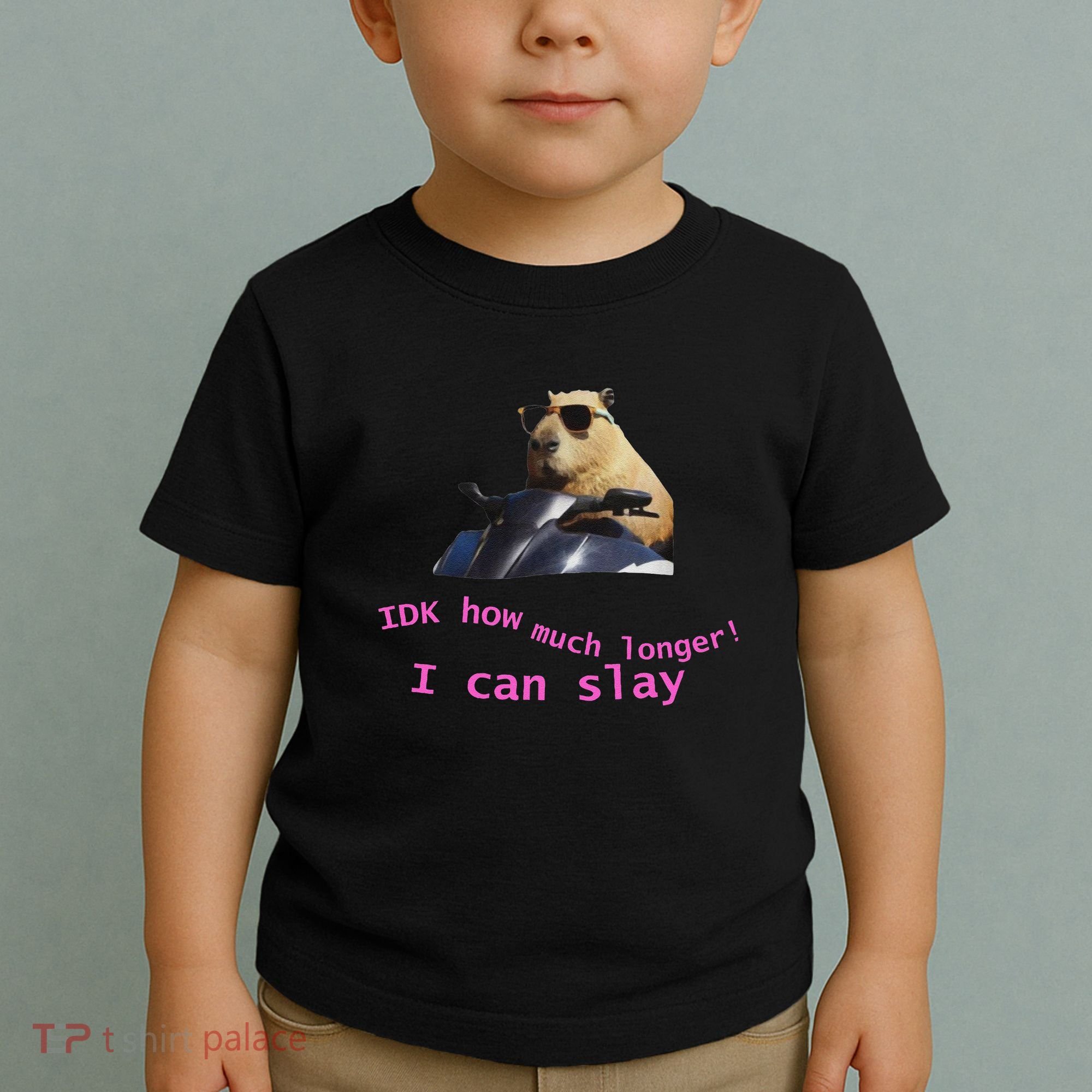 Idk How Much Longer I Can Slay Capybara Sarcastic Dank Meme Toddler T-Shirt