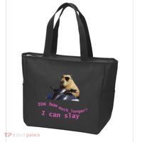 Idk How Much Longer I Can Slay Capybara Sarcastic Dank Meme Tote Bag thumb 3