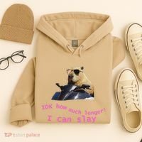 Idk How Much Longer I Can Slay Capybara Sarcastic Dank Meme Hoodie thumb 4