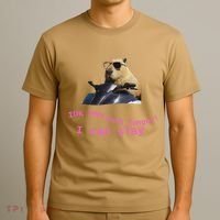 Idk How Much Longer I Can Slay Capybara Sarcastic Dank Meme T-Shirt thumb 3