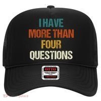 I Have More Than Four Questions Funny Passover Seder Hat thumb 0