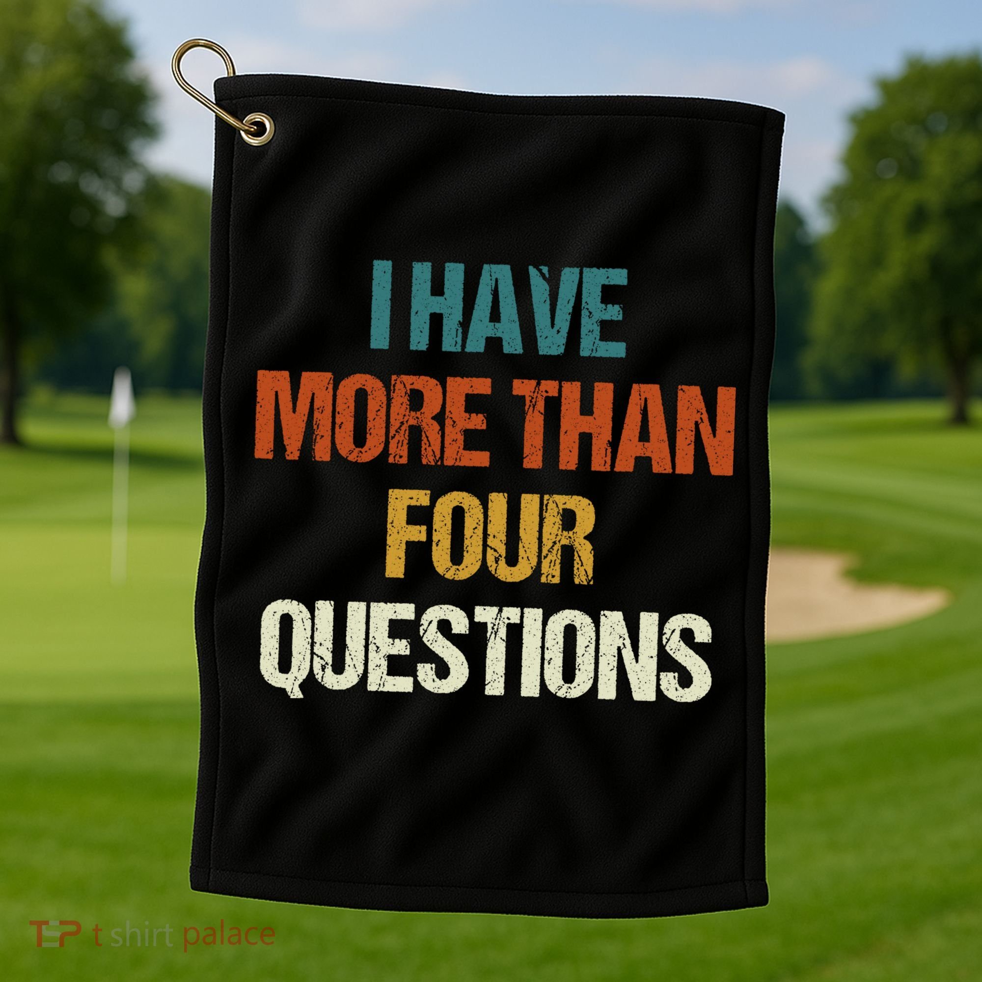 I Have More Than Four Questions Funny Passover Seder Golf Towel