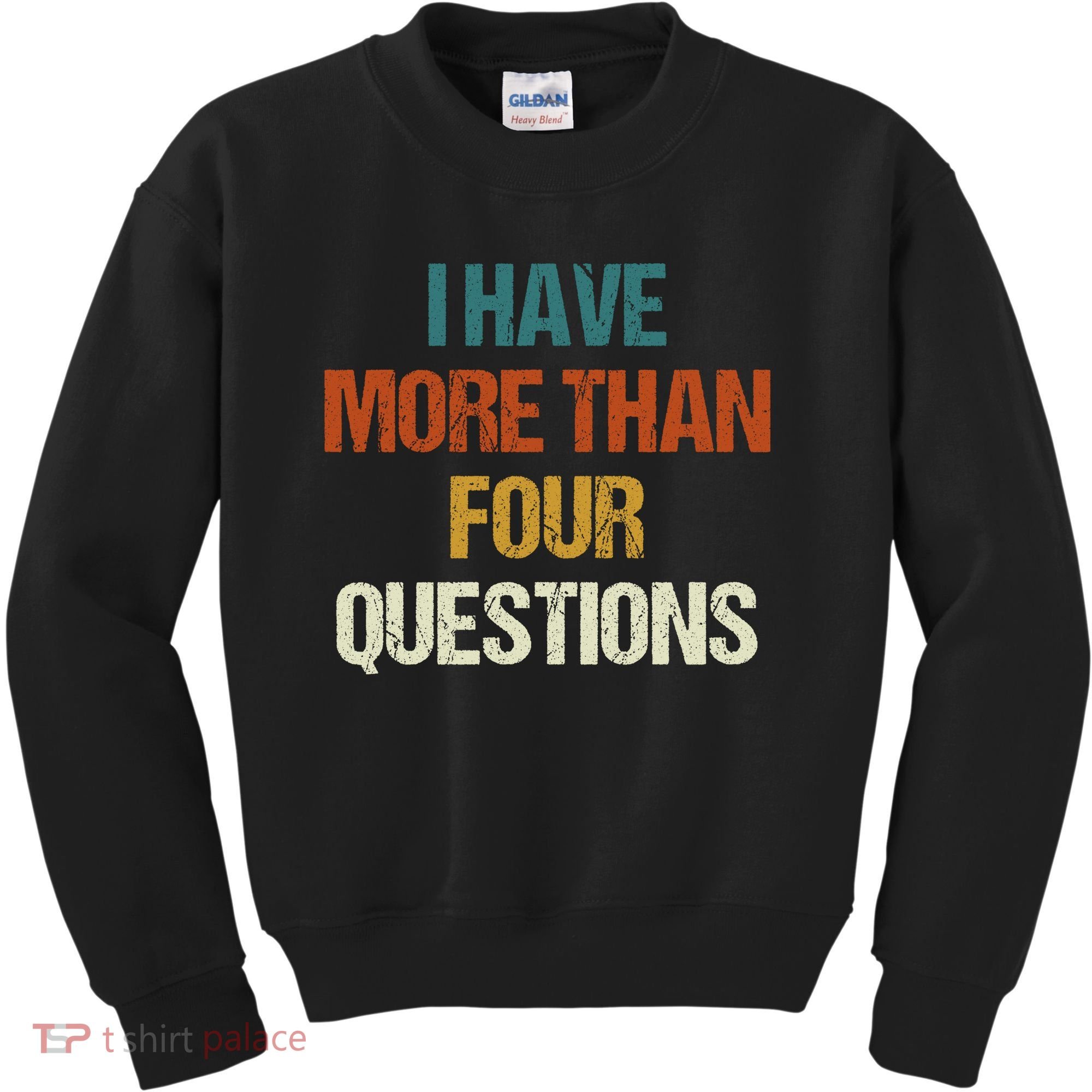 I Have More Than Four Questions Funny Passover Seder Kids Sweatshirt