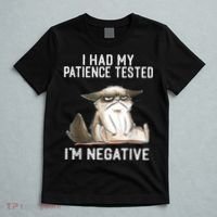 I Had My Patience Tested I'm Negative Cat Funny Sarcasm T-Shirt thumb 5