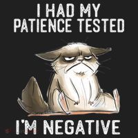 I Had My Patience Tested I'm Negative Cat Funny Sarcasm Beanie thumb 2
