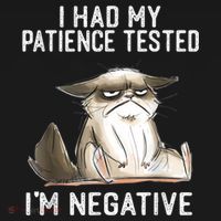 I Had My Patience Tested I'm Negative Cat Funny Sarcasm Mousepad thumb 1