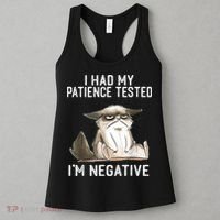 I Had My Patience Tested I'm Negative Cat Funny Sarcasm Women's Tank Top thumb 3