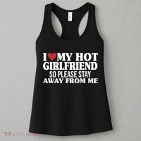 I Heart My Hot Girlfriend So Please Stay Sway From Me Women's Tank Top thumb 3