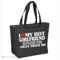 I Heart My Hot Girlfriend So Please Stay Sway From Me Tote Bag thumb 2