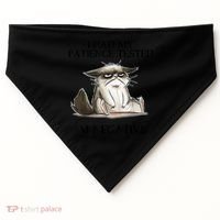 I Had My Patience Tested I'm Negative Cat Funny USA-Made Doggie Bandana thumb 0