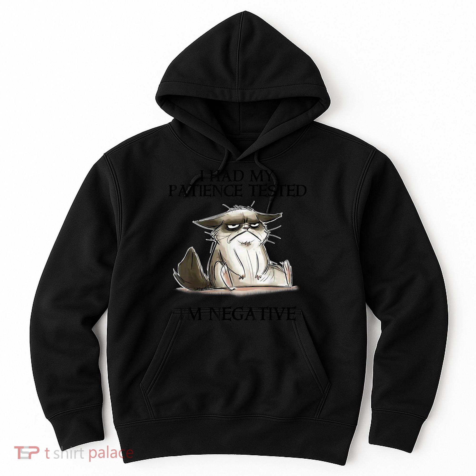 I Had My Patience Tested I'm Negative Cat Funny Hoodie