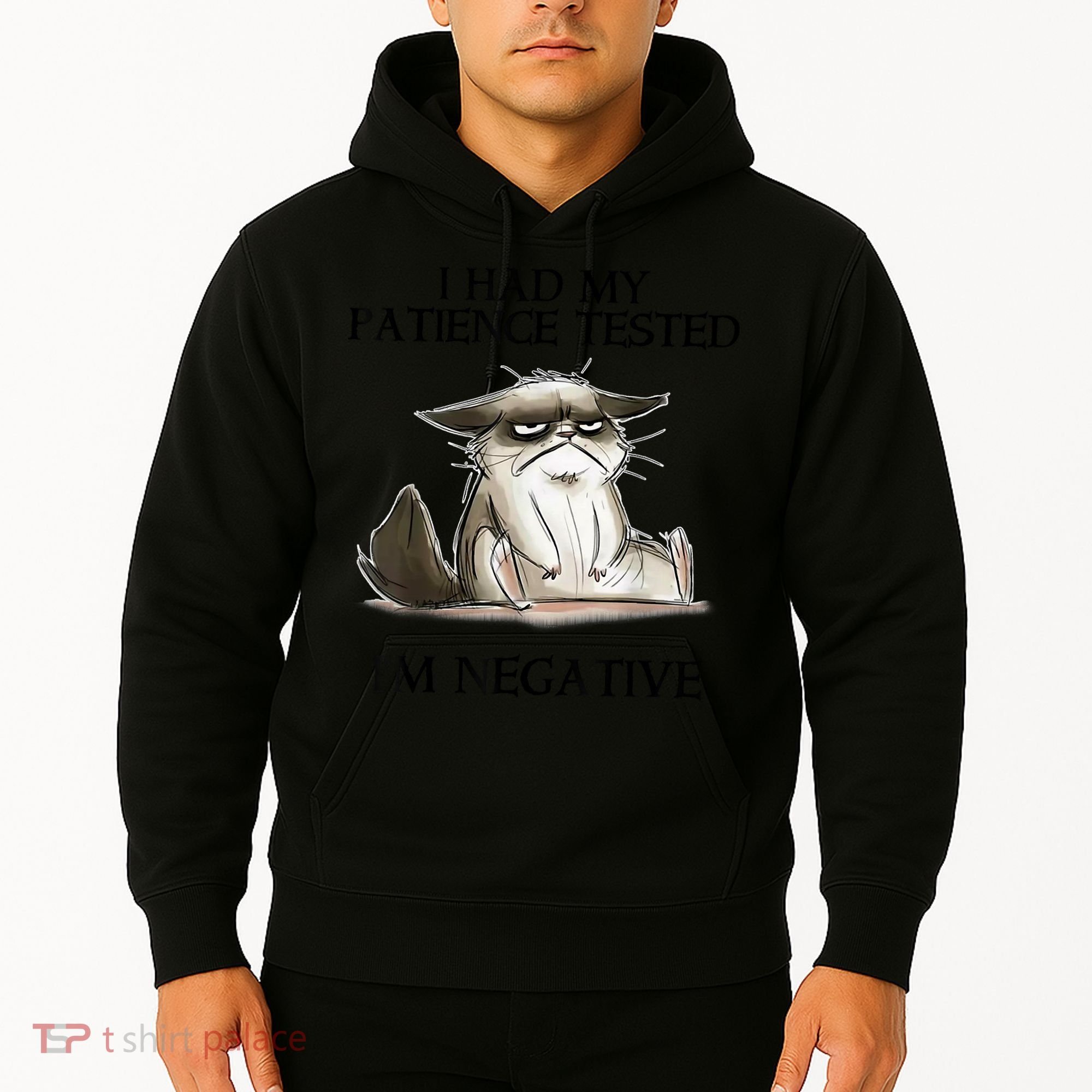 I Had My Patience Tested I'm Negative Cat Funny Hoodie