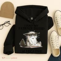 I Had My Patience Tested I'm Negative Cat Funny Hoodie thumb 4