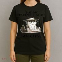 I Had My Patience Tested I'm Negative Cat Funny T-Shirt thumb 4