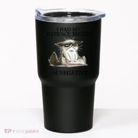 I Had My Patience Tested I'm Negative Cat Funny Tumbler thumb 0