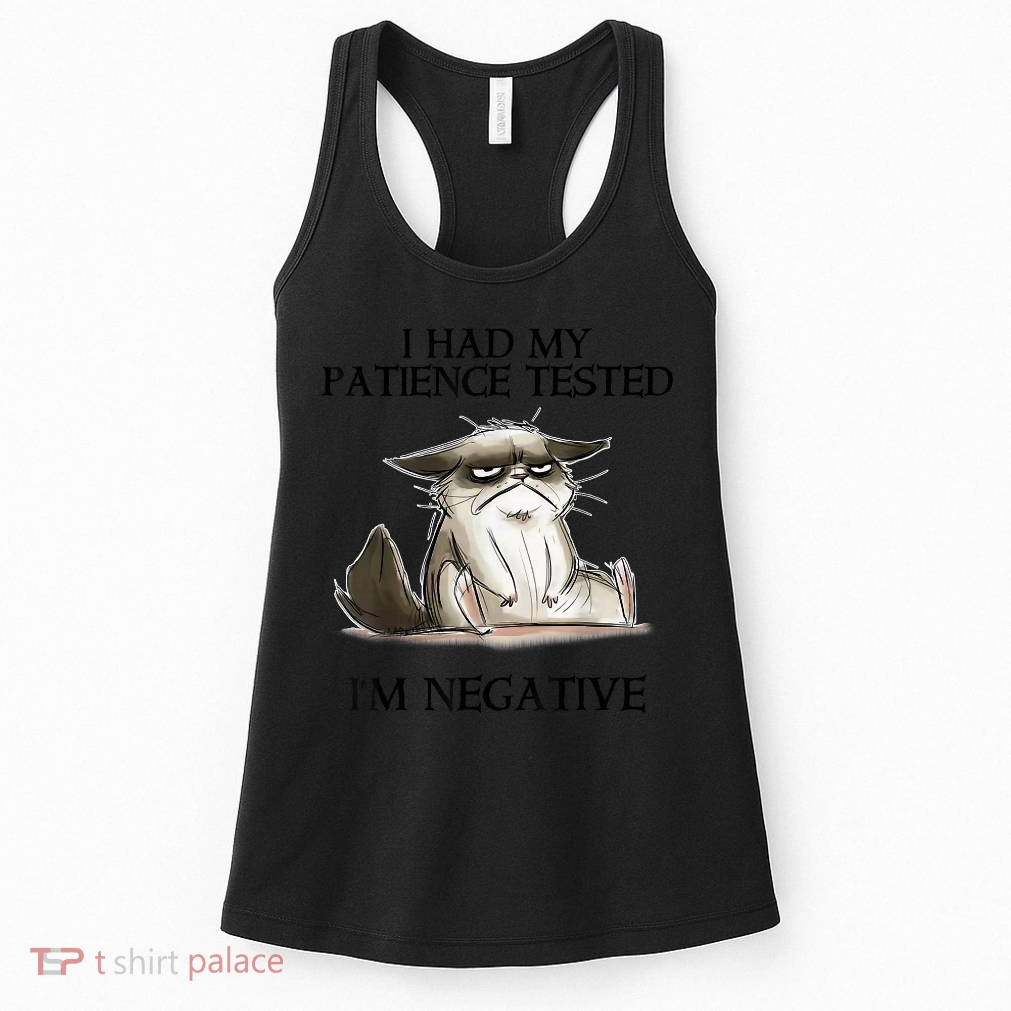 I Had My Patience Tested I'm Negative Cat Funny Women's Tank Top