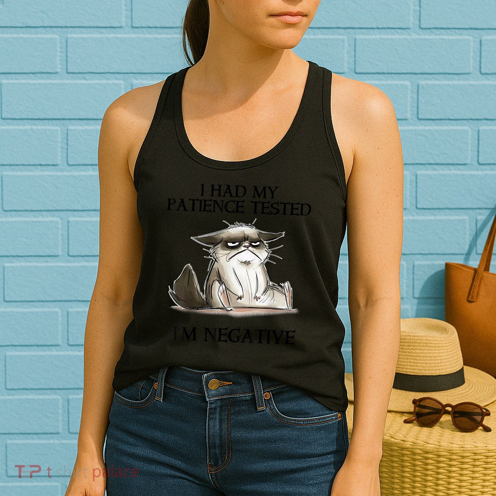 I Had My Patience Tested I'm Negative Cat Funny Women's Tank Top
