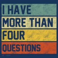 I Have More Than Four Questions Passover Doggie Tank thumb 4
