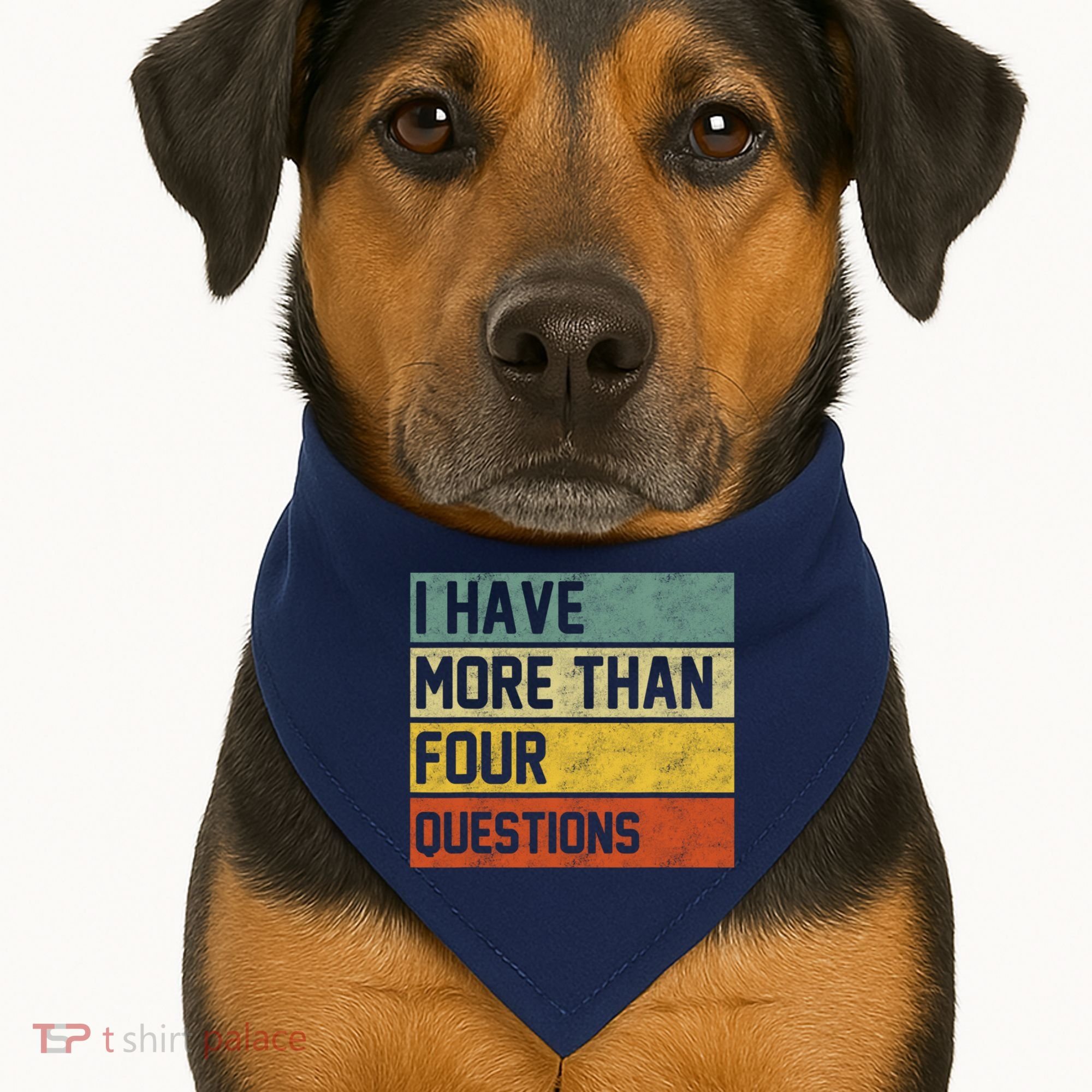 I Have More Than Four Questions Passover USA-Made Doggie Bandana