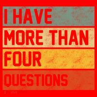 I Have More Than Four Questions Passover Santa Hat thumb 1