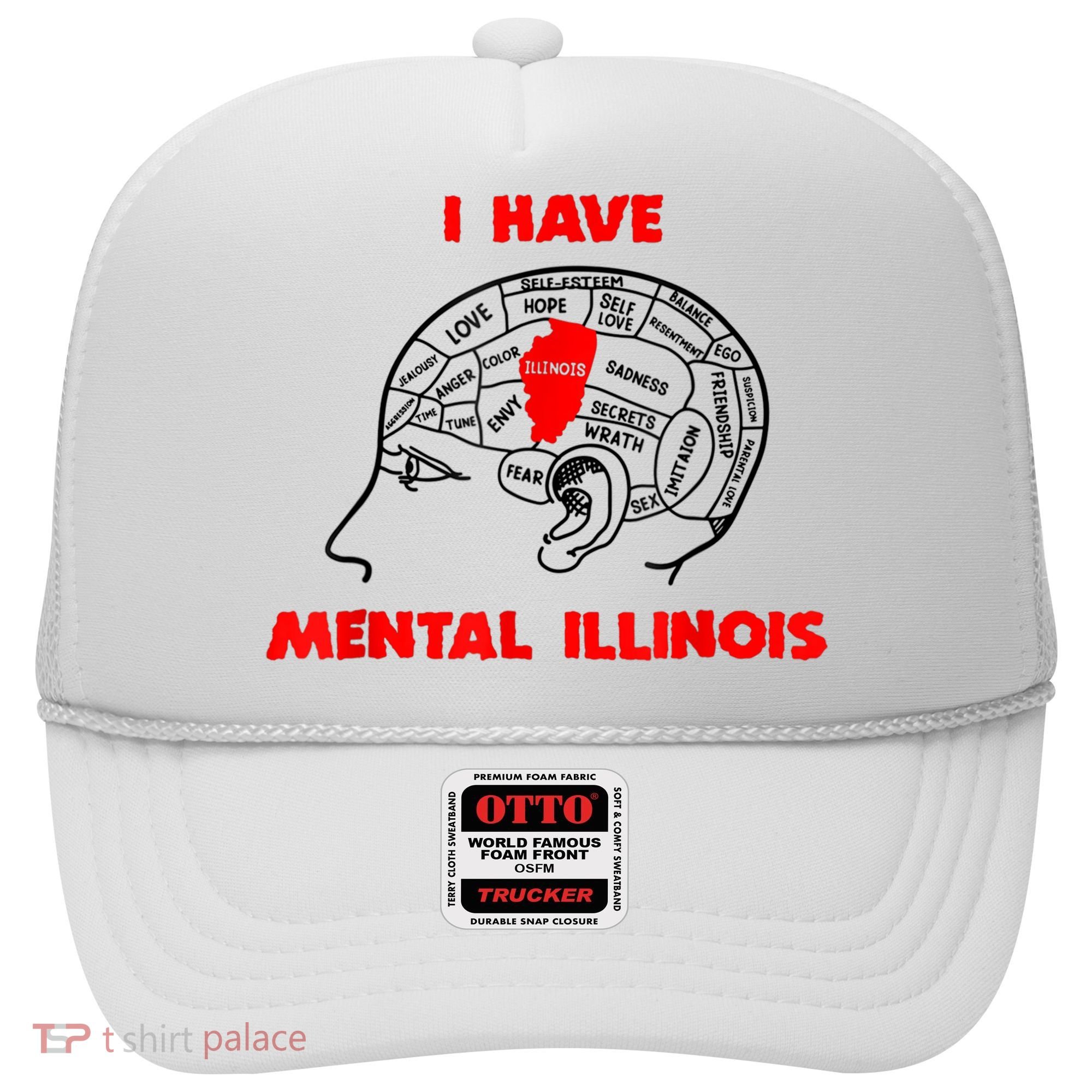 I Have Mental Illinois Funny Pun, Illinoisan Humor Hat