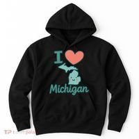 I Heart Michigan Hoodie thumb 0