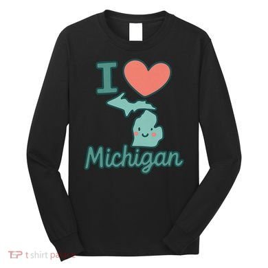 I Heart Michigan Long Sleeve Shirt