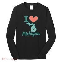I Heart Michigan Long Sleeve Shirt thumb 0