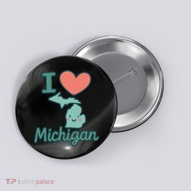 I Heart Michigan Button