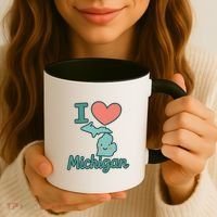 I Heart Michigan Coffee Mug thumb 3