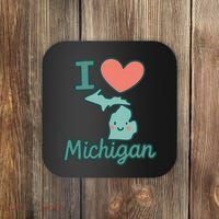 I Heart Michigan Coaster thumb 0