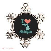 I Heart Michigan Ornament thumb 0