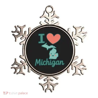 I Heart Michigan Ornament
