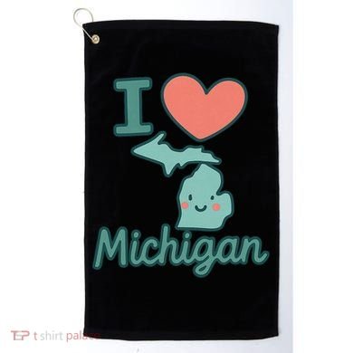 I Heart Michigan Golf Towel