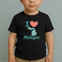 I Heart Michigan Toddler T-Shirt thumb 2