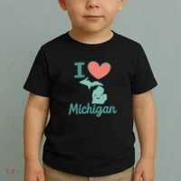 I Heart Michigan Toddler T-Shirt thumb 2