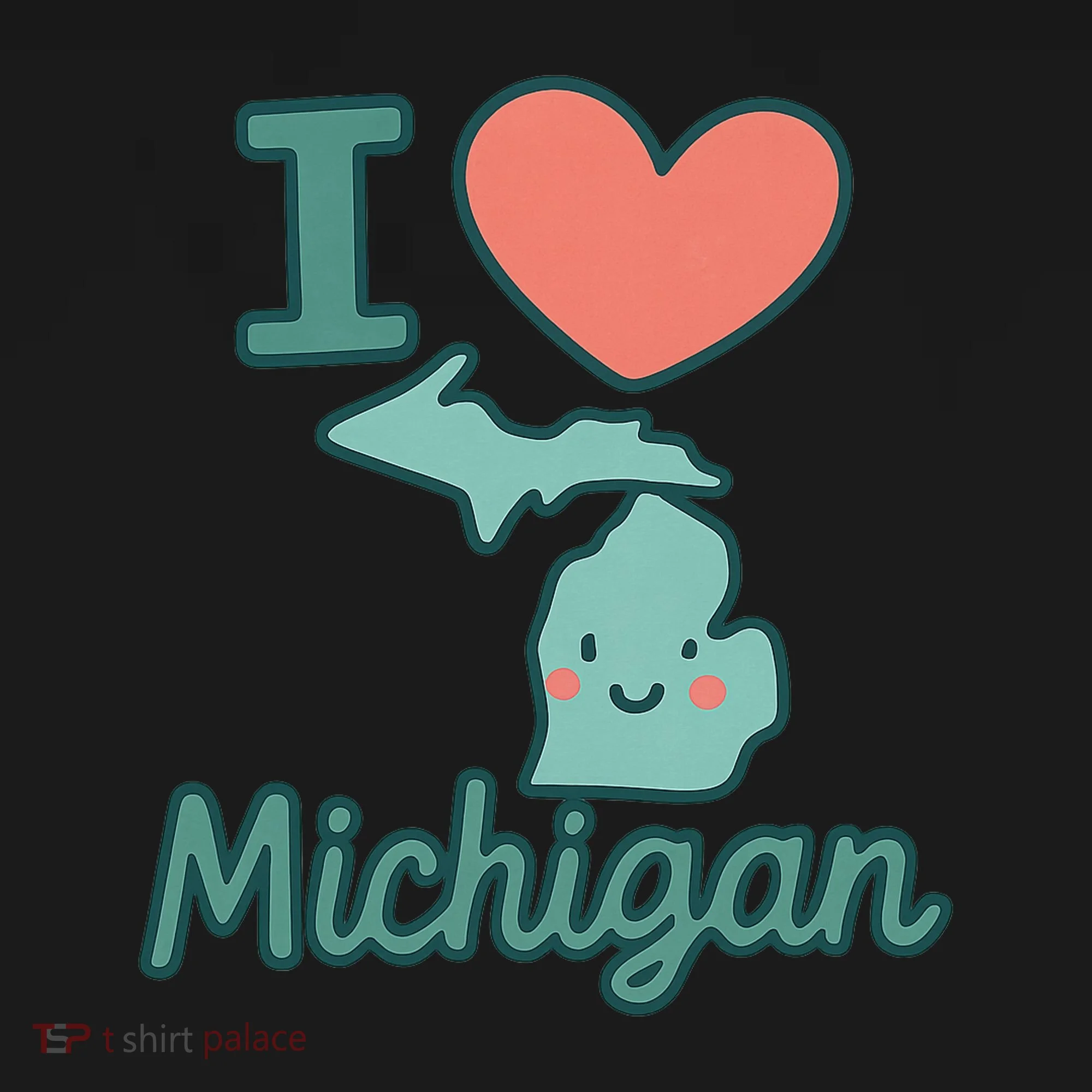 I Heart Michigan Toddler T-Shirt